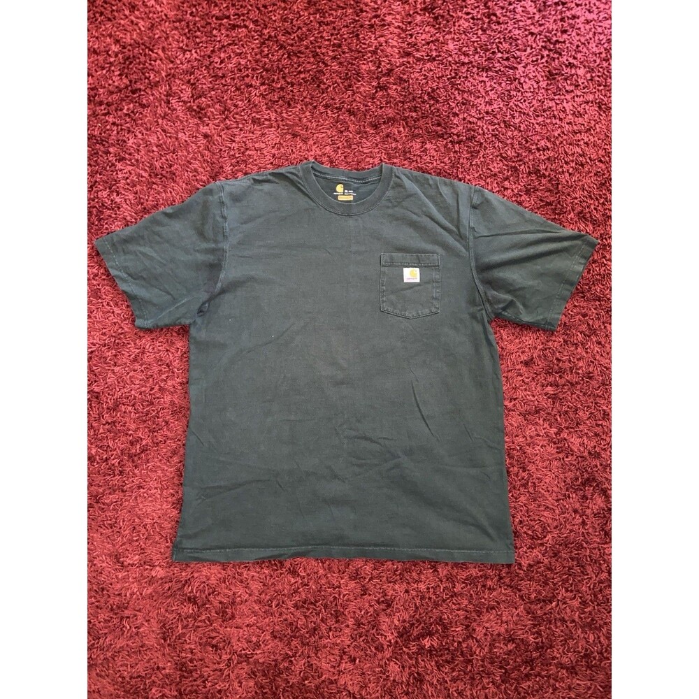 Carhartt Pocket T Shirt Men’s XL Tall Green Short Sleeve Faded Vintage Inspired - Picture 4 of 16